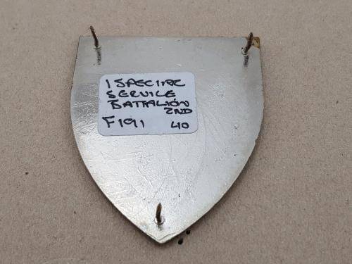 1 Special Services Battalion Shoulder Flash. Pins Intact. 1 SSB
