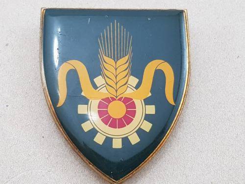 Quartermaster General Shoulder Flash. Pins Intact.