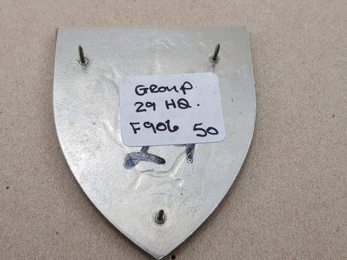 Group 29 HQ Shoulder Flash. Pins Intact.