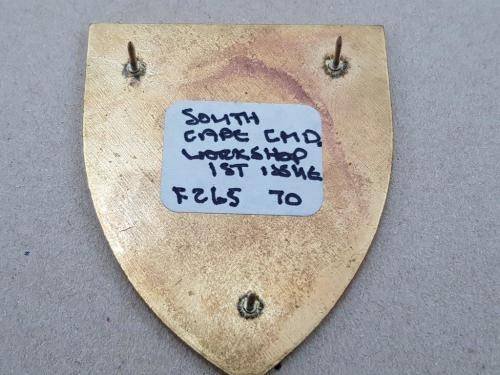 Southern Cape Command Workshop Shoulder Flash. Pins Intact.