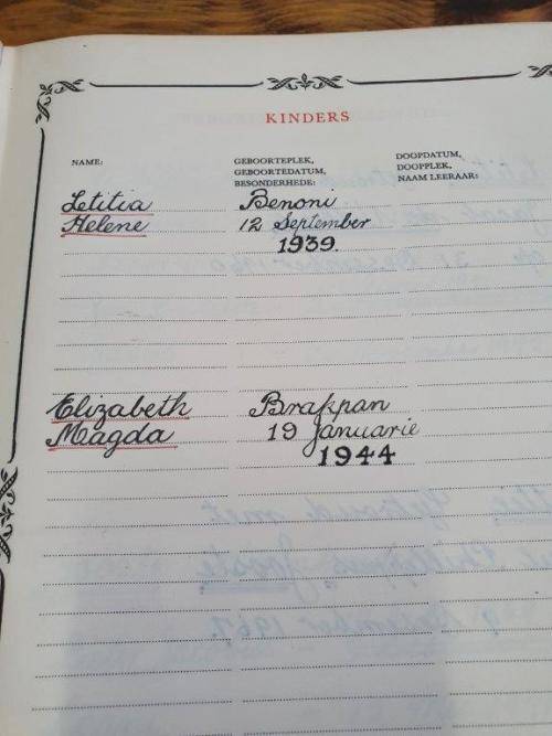 1953 Familie Bybel Labuschagne and Spies Family.