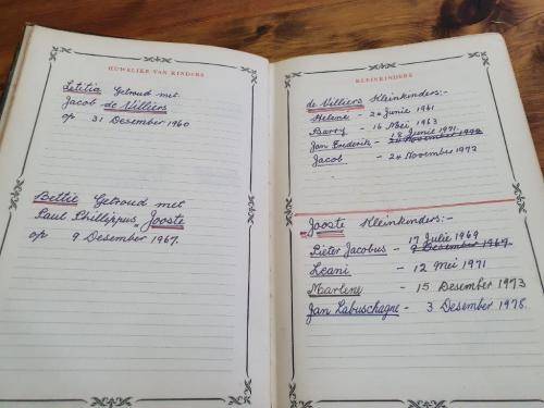 1953 Familie Bybel Labuschagne and Spies Family.