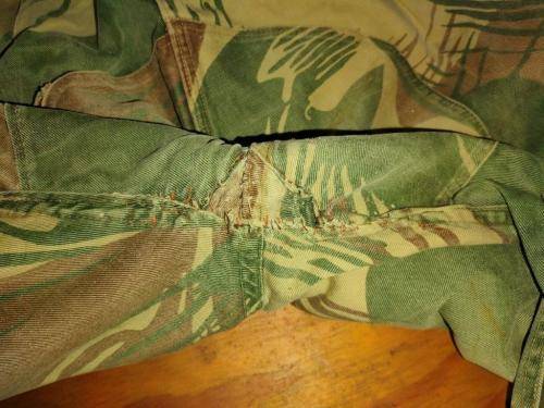 Rhodesian Camo Trousers. Waist 82 Cm around. Some stitching loose.