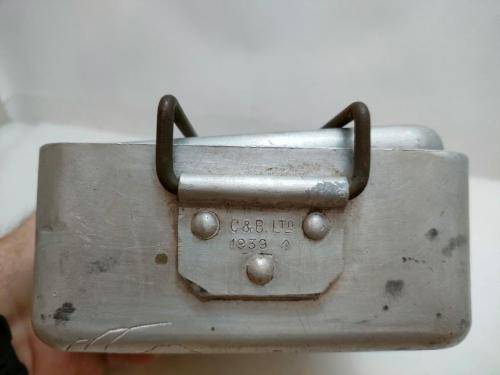 WWII Aluminum Dixie carved by bored troop/POW. SASC