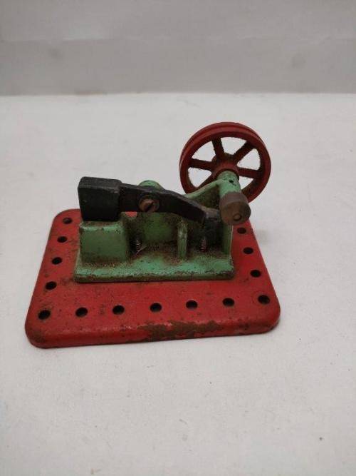 Mamod Steam engine toy with two Hammer accesories.