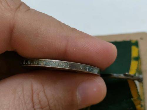 Full Size WWII British group with Efficiency medal to 7895657 Cpl. A.H. Crimmins Royal Tanks.