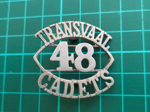 48 Transvaal Cadets shoulder title.