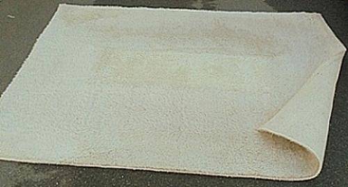 STUNNING WOOLEN VINTAGE CARPET "FLOKATI" . 240 x 170 cm.Please read