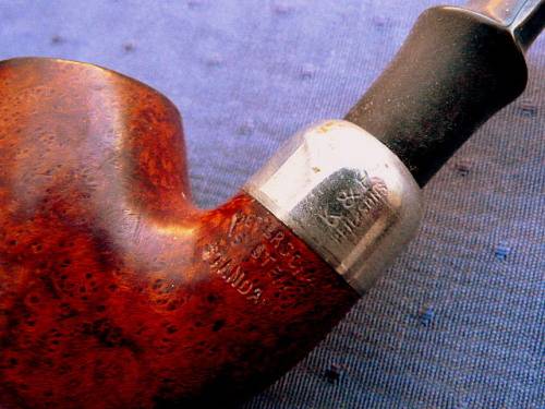 PIPE, PETERSON'S SYSTEM. K & P STANDARD. LEATHER BAG AND TOOL