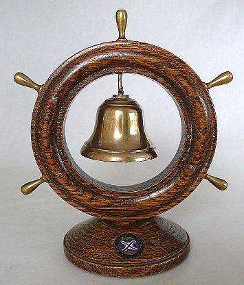 BRASS SHIPS CLOCK "R.M.S. EDINGBURGH CASTLE"