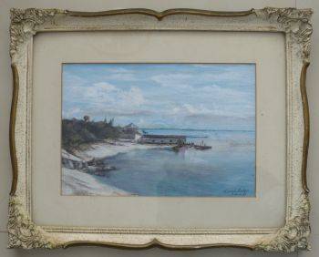 ORIGINAL PASTEL;1967,SIGNED BY ARTIST