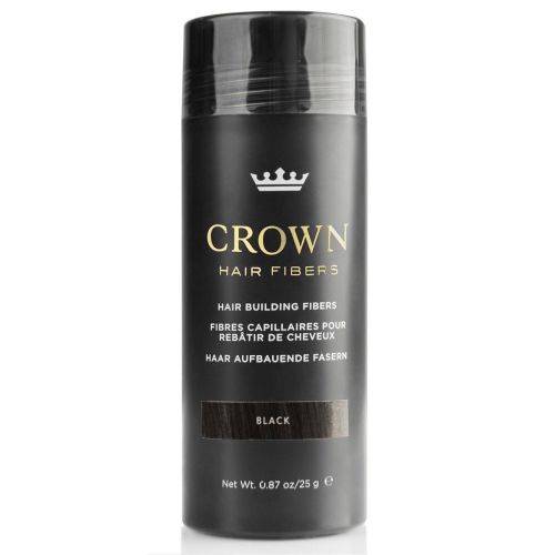 Crown Hair Fibers 25g Conceal Hair Loss - Black