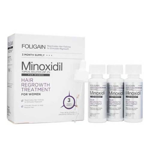 Foligain 2% Minoxidil Hair Loss Treatment - Woman (6 Month Supply)