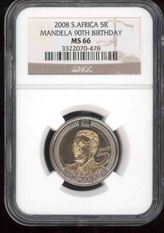 ~~ mandela R5 graded ngc coin set .au 50 55 58 ms 64 65 66 .~~~