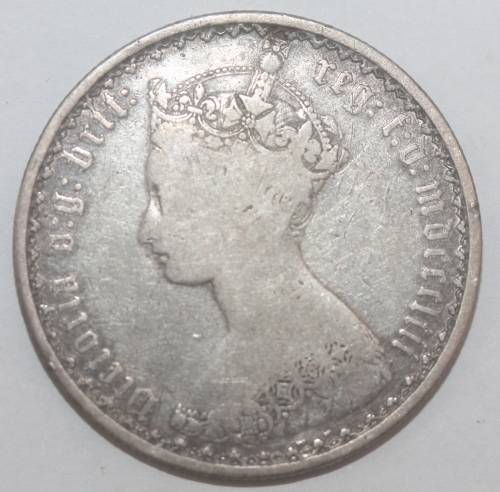 1853 British Gothic Florin (MDCCCLIII)