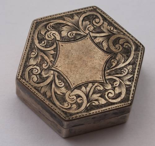 Birmingham Hallmarked Pill Box dated 1886