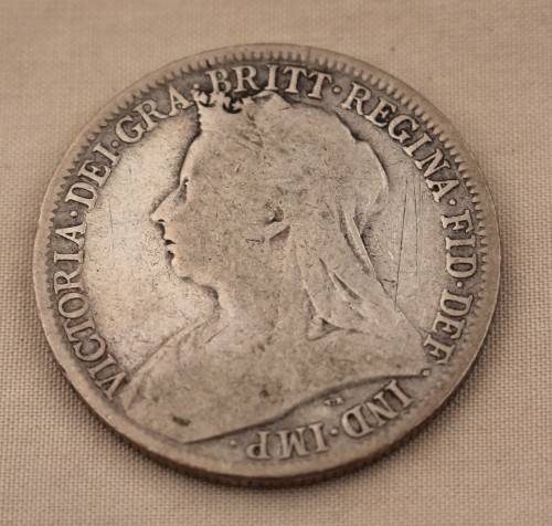 1899 Silver Victorian Florin 2 Shillings