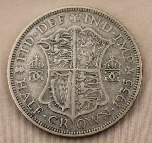 1935 Silver British Half Crown George V - beutifull coin