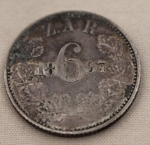 1897 ZAR 6 Pence