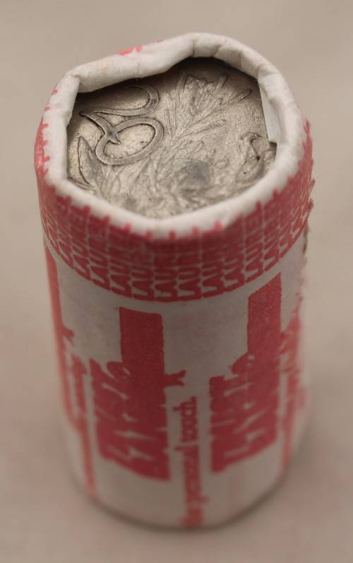 TRUST BANK ROLL of Uncirculated 20 cents