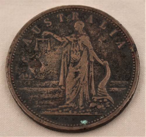 Rare 1820 1 Penny ( Iredale and Co. - Sydney, New South Wales)