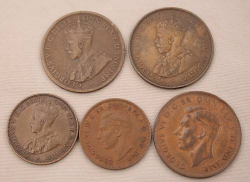 Australian Penny and Half Penny - varies years (one bid for all)