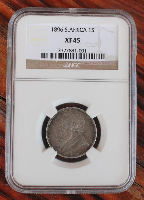 1896 Silver One Shilling NGC Graded XF45 Hern Value R15 000