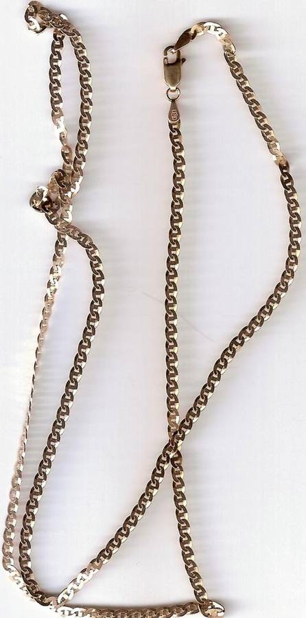 9ct Solid Gold Chain Stamped Italy 375