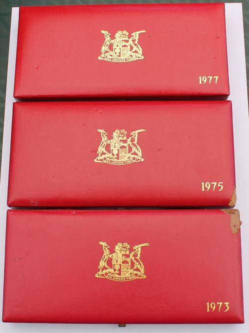 1973 1975 & 1977 LP Sets **No Gold or Silver R1** All other Coins Proof  #One Bid to take Lot#