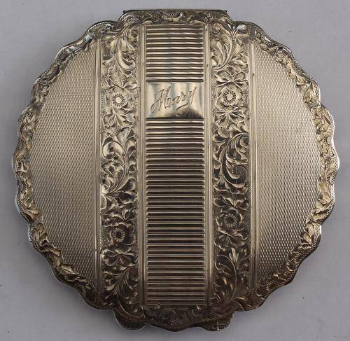 Silver Make-Up Compact 90% Silver Content