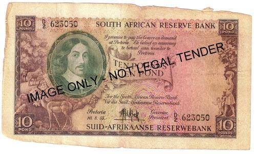 MH de Kock Ten Pounds E/A Third and Only Issue