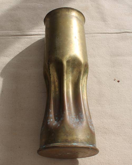 WWI Trench Art 18 Pounder Canon Shell Dated 1916
