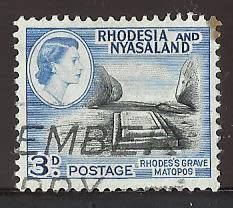 1959-62 RHODESIA AND NYASALAND GRAVE