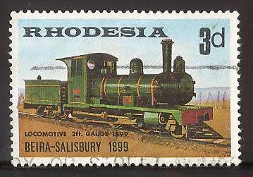 1969 RHODESIA THE 70TH ANNIVERSARY OF OPENING OF BEIRA SALISBURY RAILWAY