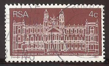 1977 SOUTH AFRICA THE 100TH ANNIVERSARY OF TRANSVAAL SUPREME COURT