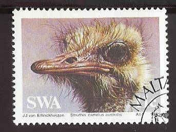 1985 SOUTH WEST AFRICA ANIMAL OSTRICH