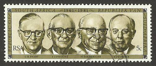 1981 SOUTH AFRICA FORMER PRESIDENTS