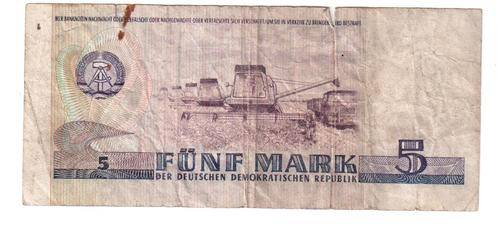 DDR (East German) 5 mark note