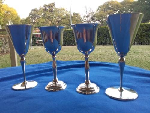 4 Clearly stamped goblets. Please read description