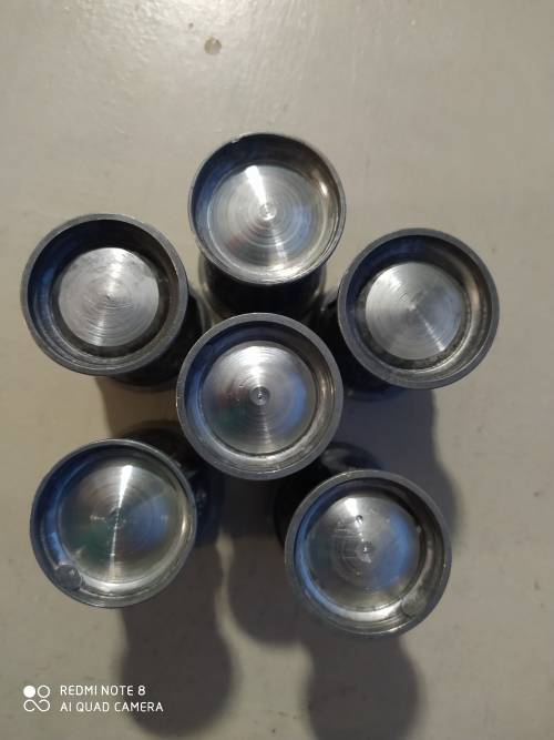 Set of 6 Wmr Sinn Pewter shot glasses