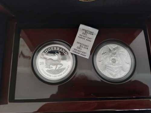 *RARE* PROOF - BIG 5 LION AND MINT-MARKED KRUGERRAND SET