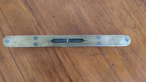 Vintage Preston Bench Level - Ebony & Brass