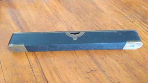 Vintage Preston Bench Level - Ebony & Brass