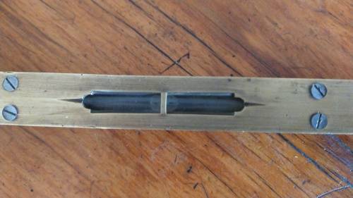Vintage Preston Bench Level - Ebony & Brass