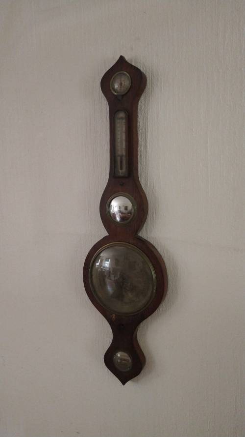 Very Old Antique Barometre / Thermometre