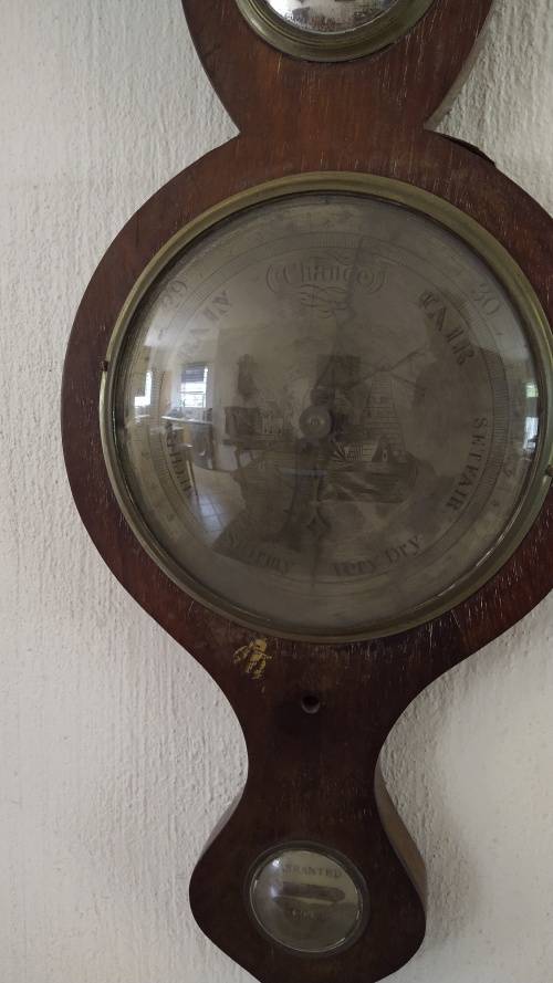 Very Old Antique Barometre / Thermometre