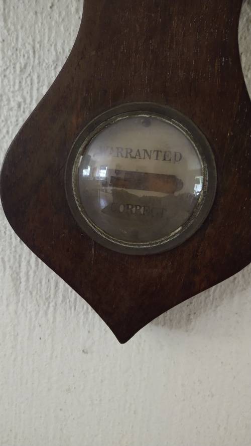 Very Old Antique Barometre / Thermometre