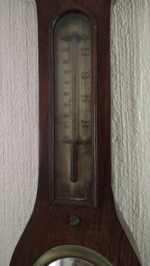 Very Old Antique Barometre / Thermometre