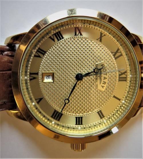 GOLD ROTARY GENTS DRESS WATCH