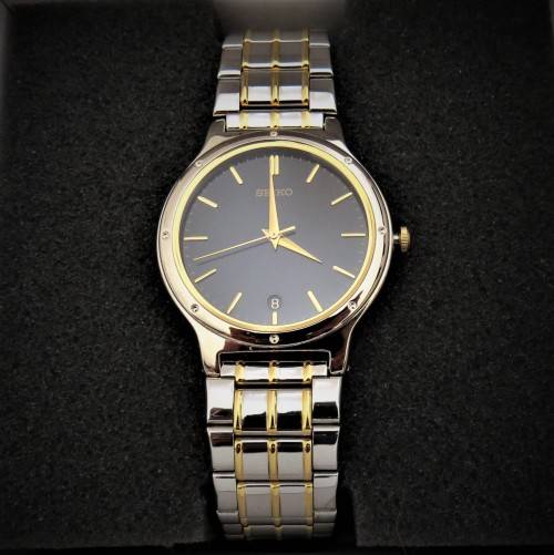 SEIKO SUPER SLIM LADIES TWO TONE WATCH